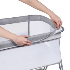 Приставне ліжечко Lionelo Luna Grey Concrete